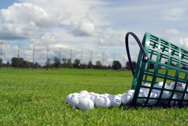 Balles de golf dans un seau